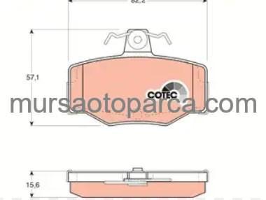 Primera 1996-2001 Almera 2000-2006 Arka Fren Balatası 440603F085 
