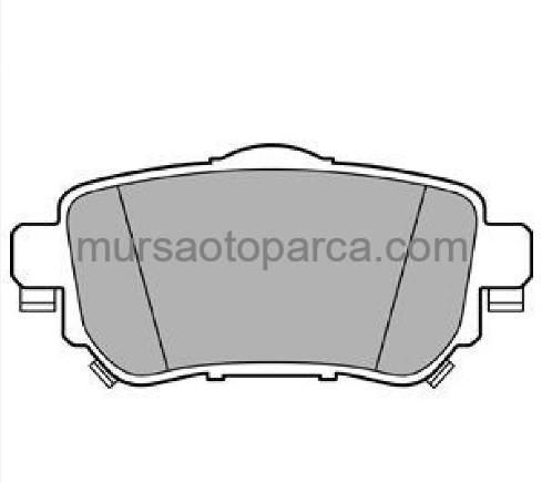 Qashqai 2014 Sonrası Xtrail 2014 Kadjar 2015 Sonrası Arka Fren Balatası D40604Ea0A 