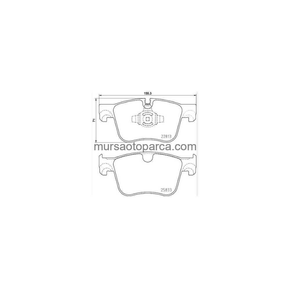 Combo E Grandland X 3008 2 Rifter Ön Fren Balata 18- 95525370 