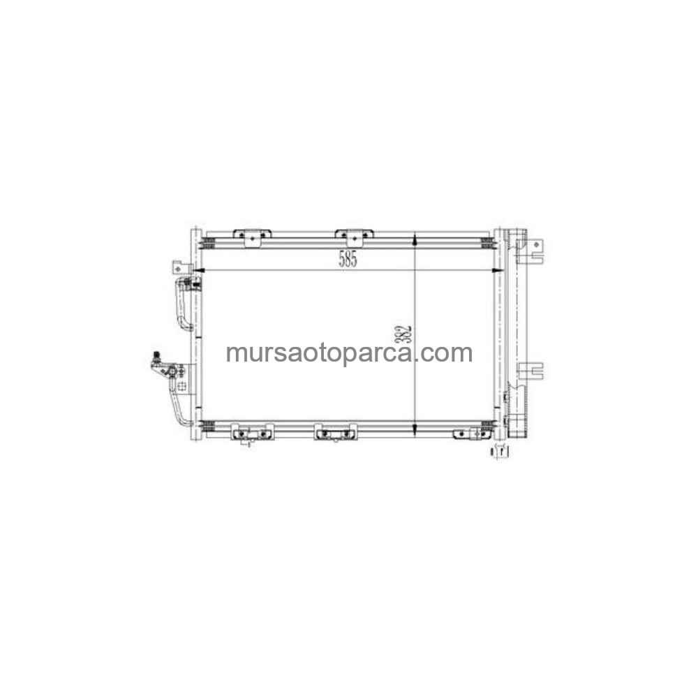 Astra H Zafira B Klima Radyatörü A/M 585X382X16 Brazing 07- 1850097 /1610159580 