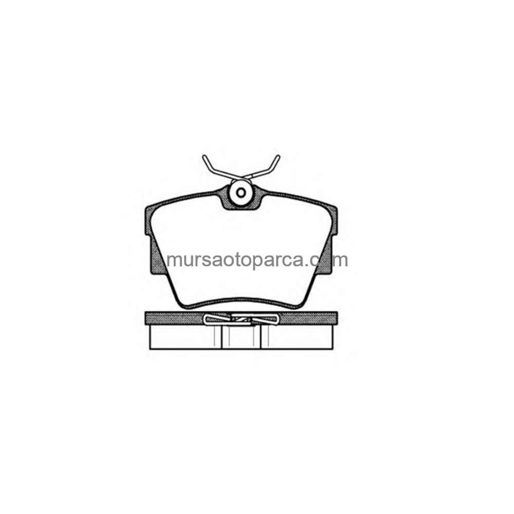 Trafic 2 - /Nissan Nv300/Talento/Vivaro Fren Balatası Arka Diski 01- 7701054772 