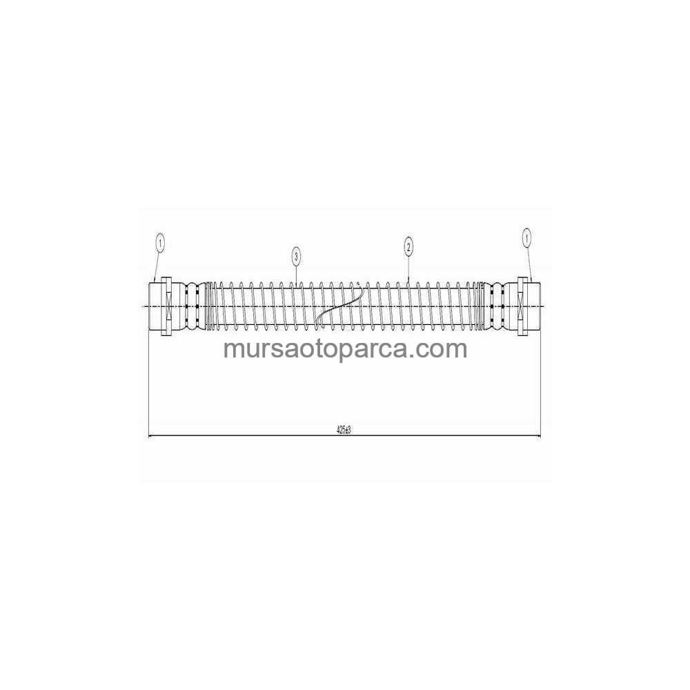 Touareg-Q7-Cayenne Fren Hortumu Arka 427 Mm 04- 7L0611776 