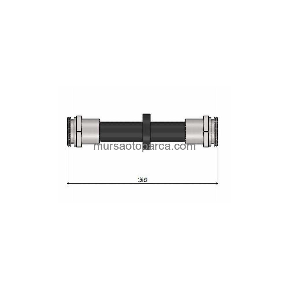 Polo-Cordoba-Fabia Fren Hortumu Arka 143 Mm 94-01 6N0611775A