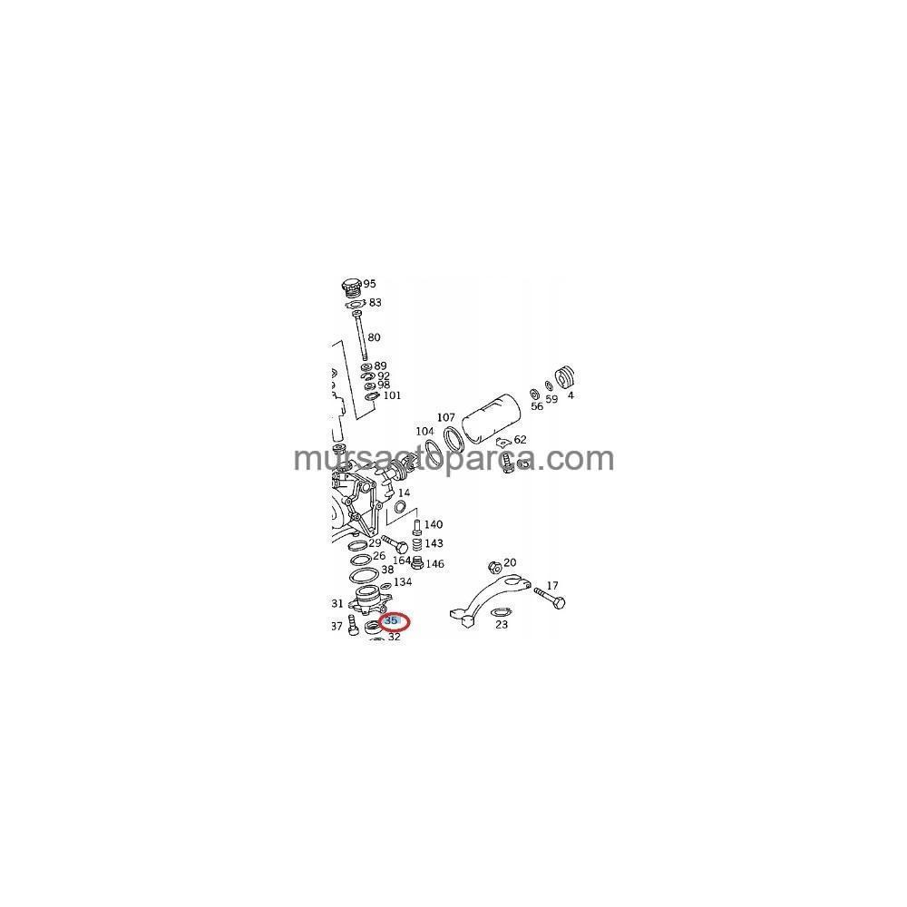W140 Direksiyon Keçesi 35 47 7 Mm 1991-1999 A0179979447