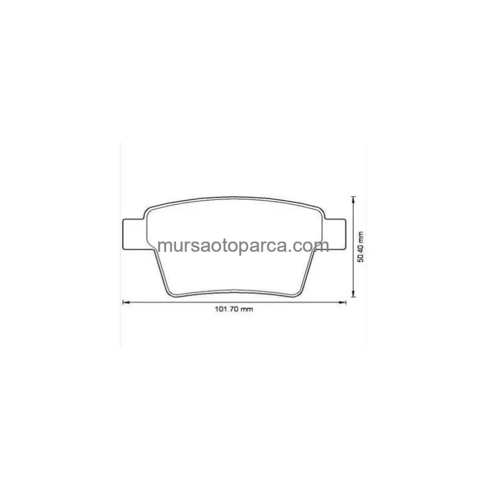 Mondeo Fren Balatası Arka 04-07 Del Lp1957 4S71 2M008 Ab