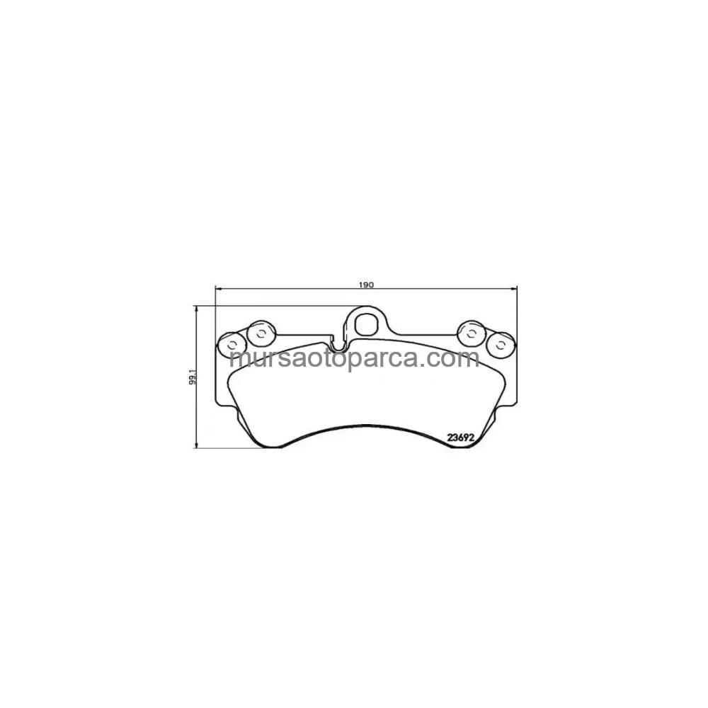 Touareg-Q7-Cayenne Fren Balatası Ön Gdb1720/Fdb1625 04- 7L0698151H 