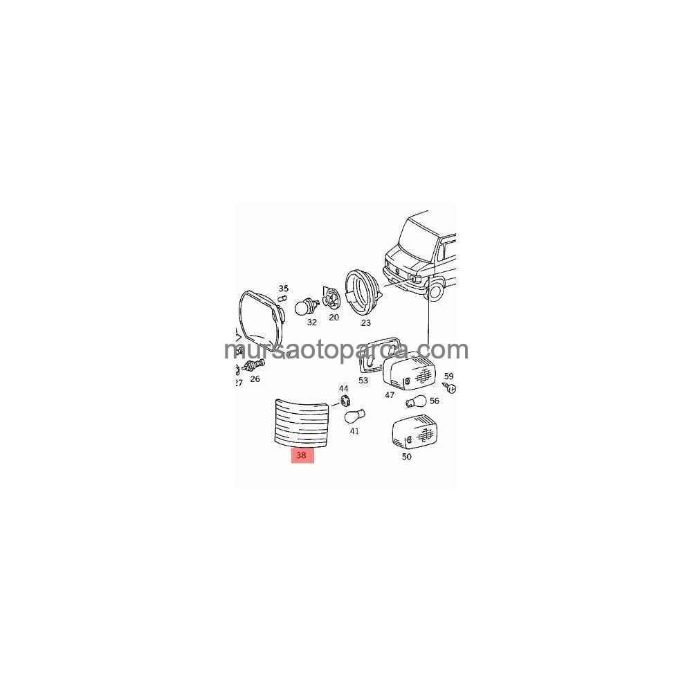 W123 Sinyal Lambası Sol Beyaz 76-85 A0008207521 