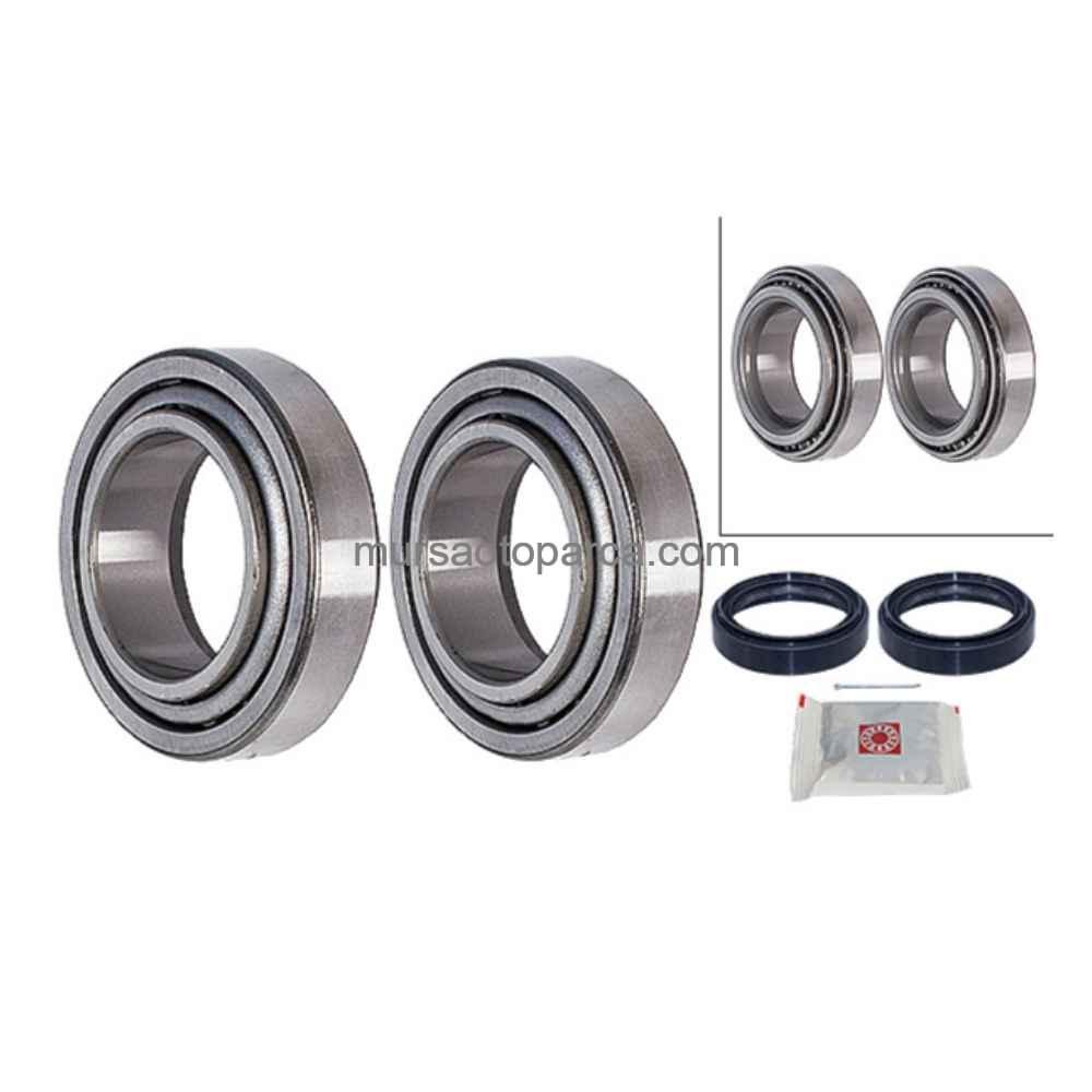 Accent/Elantra/Rulman Ön Konık Masuralı Rulman Set 2 Bilya+2 Keçe 1989-1999