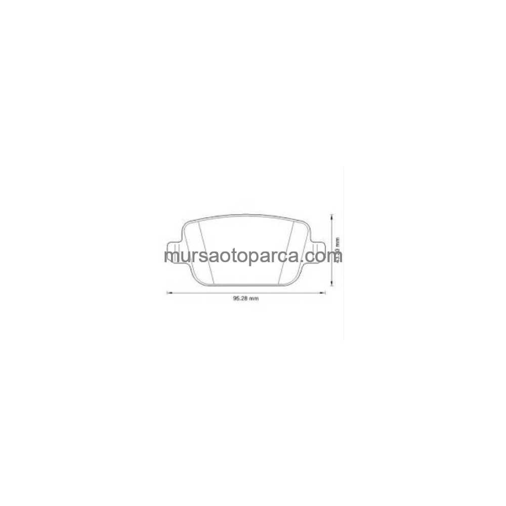 Mondeo/Land Rover/S60/Galaxy/Kuga Arka Fren Balata 07-14 Febı16642 Me6G9J 2M008 Gb 