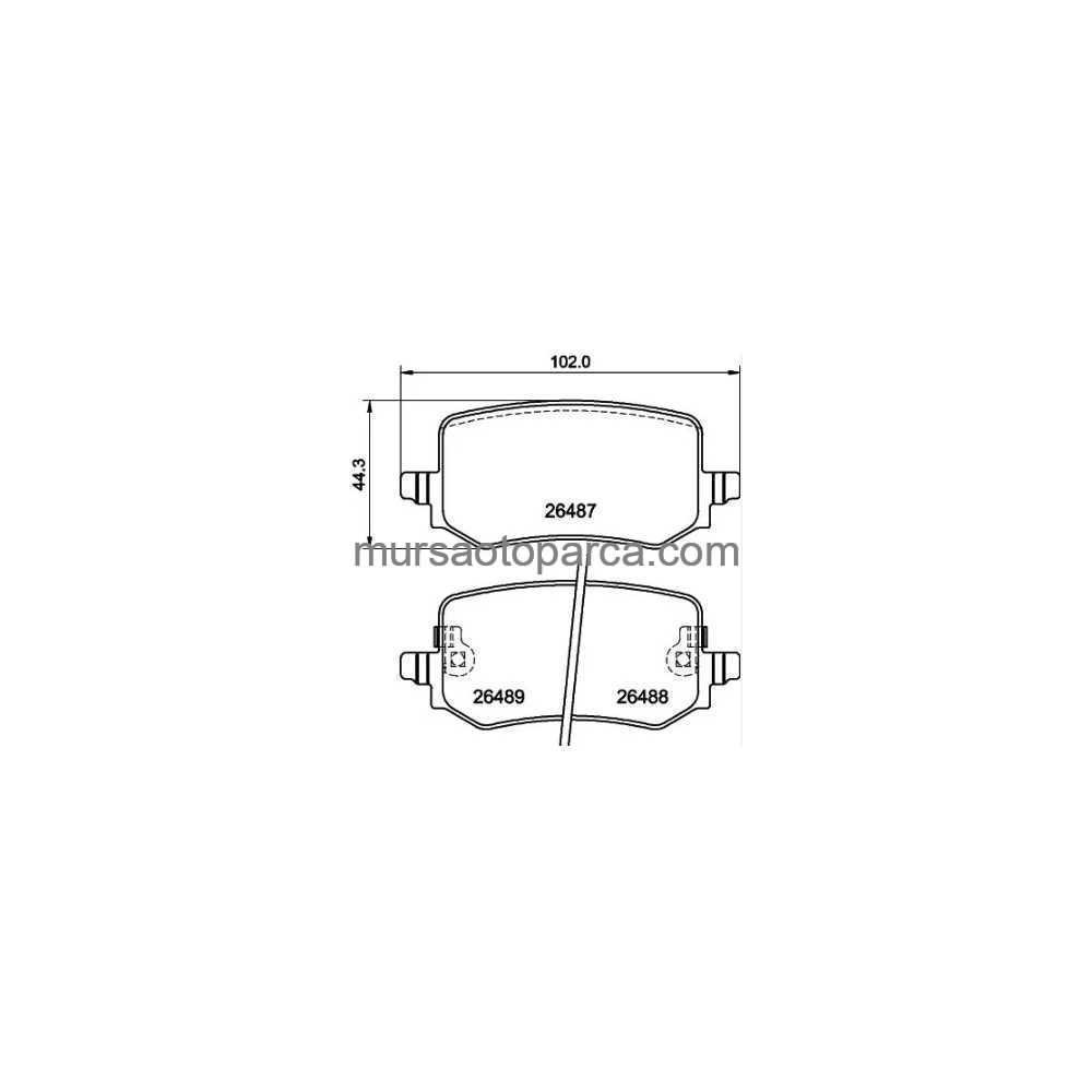 Tucson-Sportage Arka Fren Balata 2020- Febı186404 58302N7A60 
