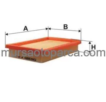 323 1995-2002 Hava Filtresi Soft Tip Fıltap168 B59513Z40