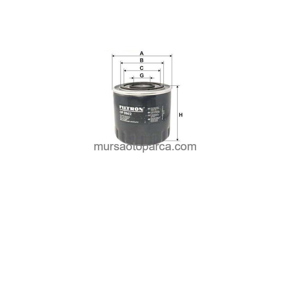 Espace/Laguna/Safran Yağ Filtresi 90- Fılt Op 594/2 7700864685