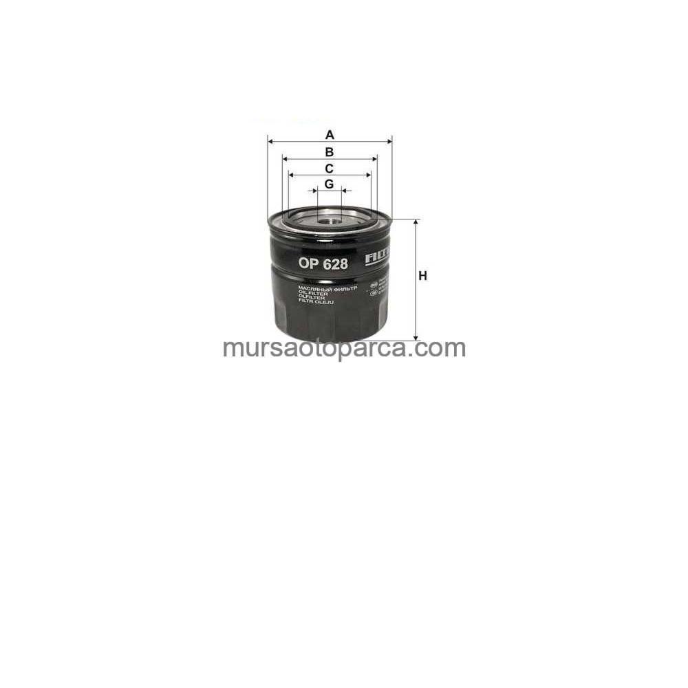 Cherokee/Navara/Np300/Xtraıl Yağ Filtresi 05- Fılt Op 628 5281090 