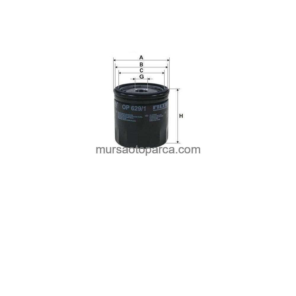 Focus/Mondeo/Fiesta/Mazda Yağ Filtresi 95- Fılt Op 629/1 Bm5G 6714 Aa