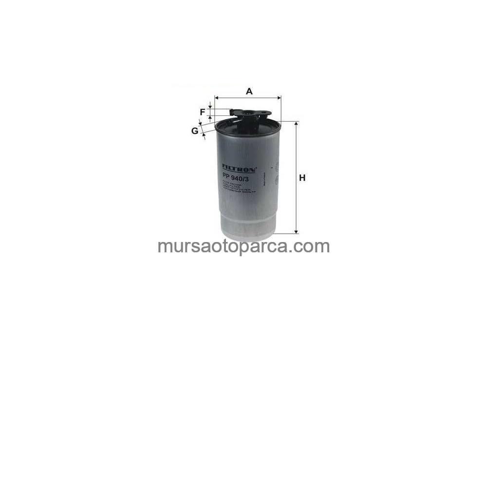E39-46-X5 Yakıt Filtresi Kl 160/1/H150Wk 00-05 Fılt Pp 940/3 13327787825