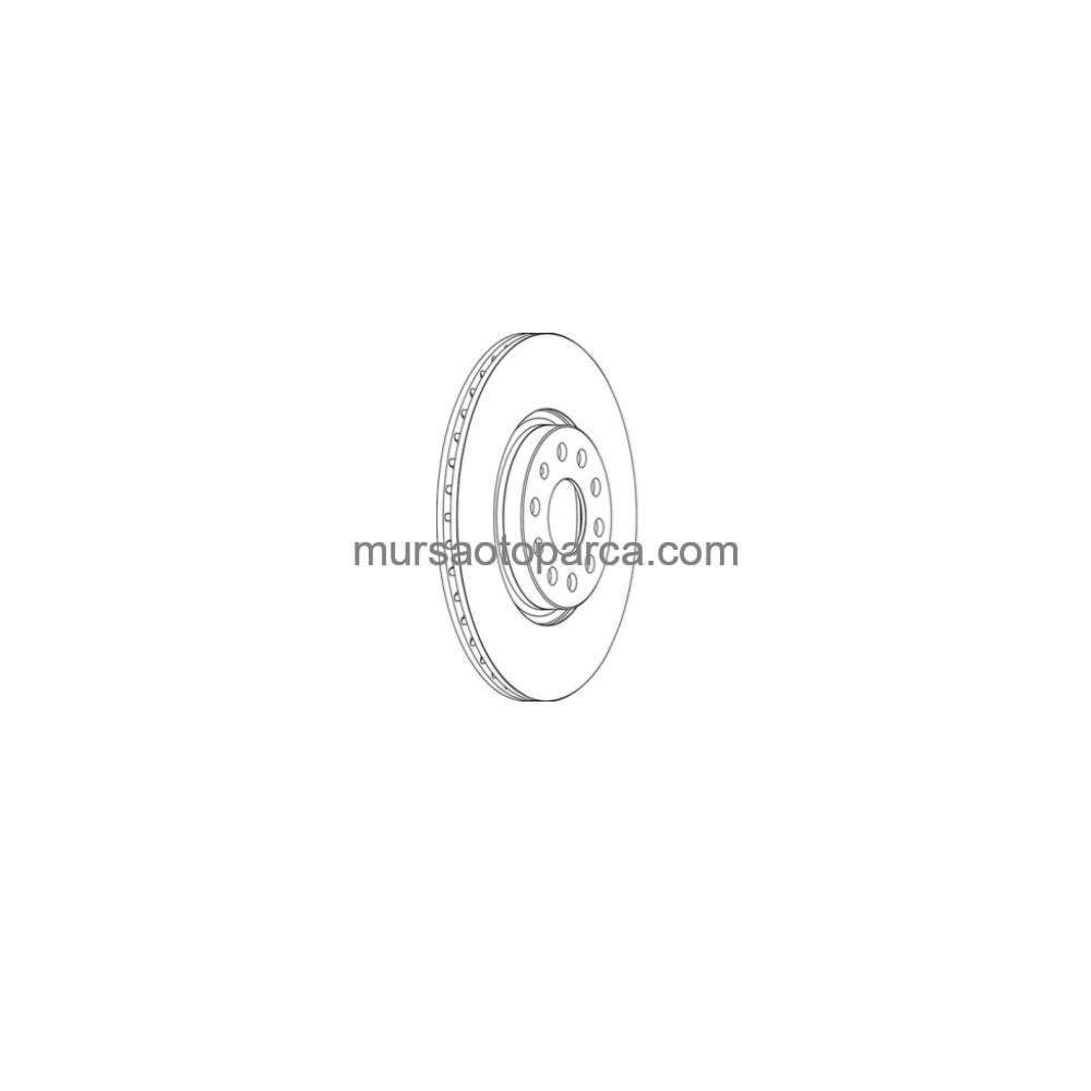 Passat-Golf5-Golf6-Golf7-Caddy-A3-Leon Fren Diski Ön 04- 1K0615301Aa