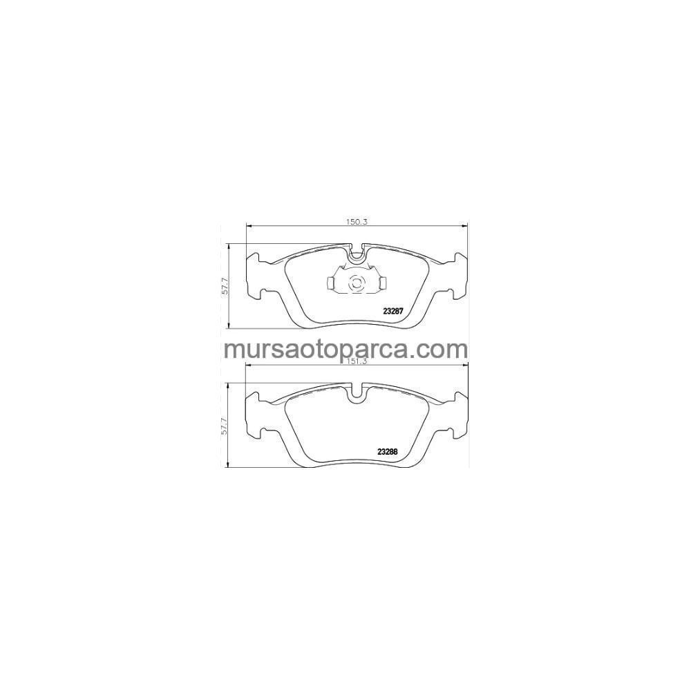 E36-E46 Fren Balatası Ön 91-05 34116761244 