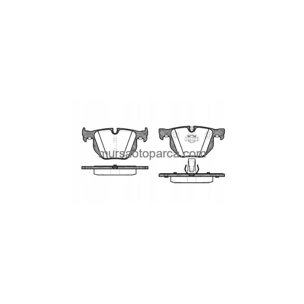 E60-E61-E63-E64 Fren Balatası Arka 03-10 34216763043 