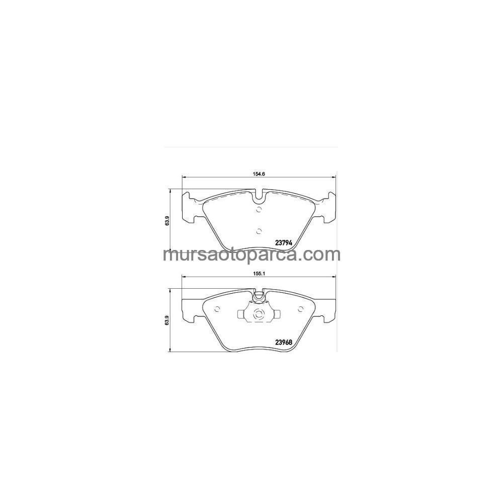 E90-E91-E92-E93-X1 E84 Fren Balatası Ön 05-11 34116771868 