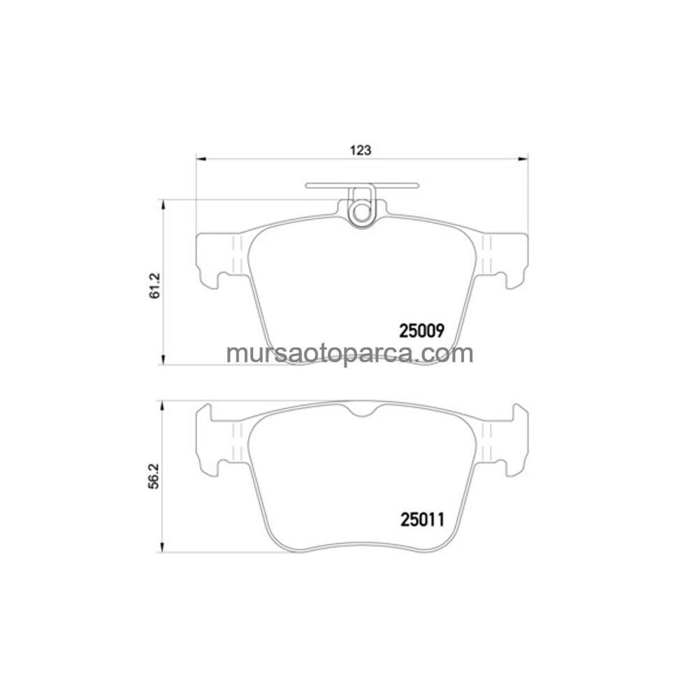 Golf7-A3-Leon-Passat Fren Balatası Arka 17- 5Q0698451P 