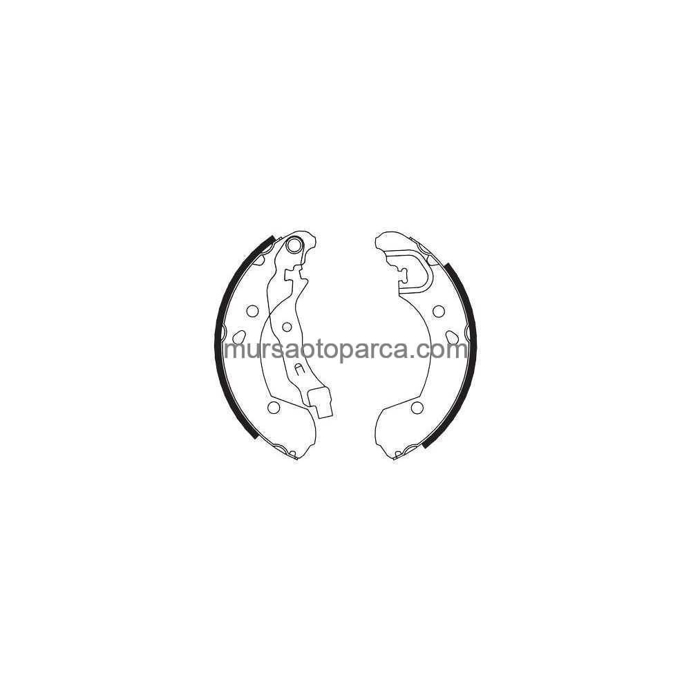 Clio- 3 -Modus-Note Arka Fren Balata 03- 7701208357 