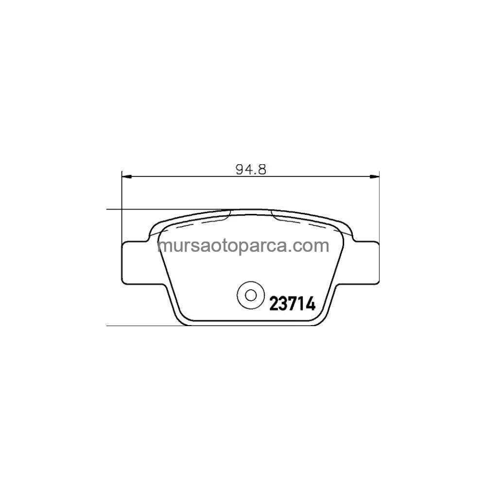 Linea-Stilo Fren Balatası Arka Diski 07-14 71769094