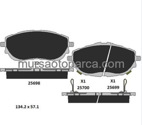 Corolla 2013-2018 Auris 2013-2018 Ön Fren Balatası 446502391