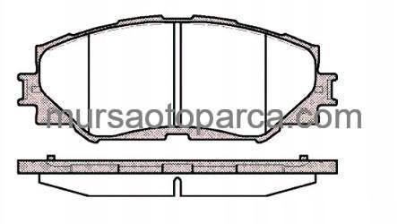 Corolla 2007-2012 Ön Fren Balatası 446512610