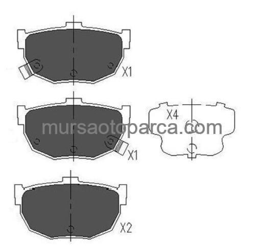 Cerato Arka Fren Balatası 2004-2010 583022Fa00 