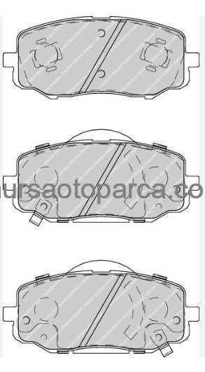 İ10/İ20/Picanto Ön Fren Balatası 2008-2014 581010Xa00 
