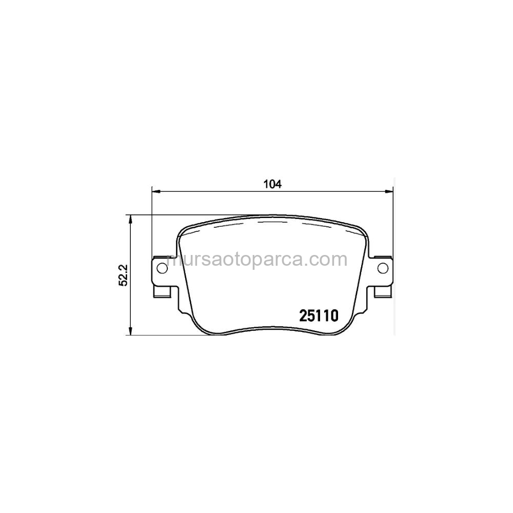 Caddy-Sharan-A1-Q3 Fren Balatası Arka Gdb2042/2511001 15- 2K5698451A