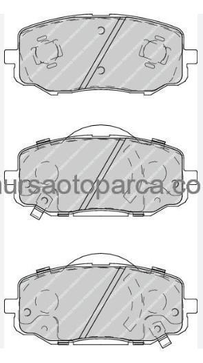 İ10/İ20/Picanto Ön Fren Balatası 2008-2014 581010Xa00