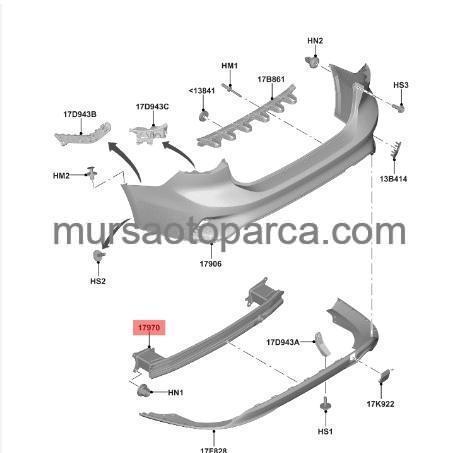 Focus Tampon Demiri Arka Sedan 18-