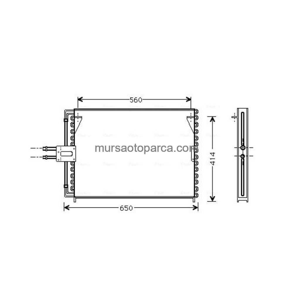 Laguna İ Klima Radyatörü Kondenser/Brazing Kurutucusuz 93- 7701038395 