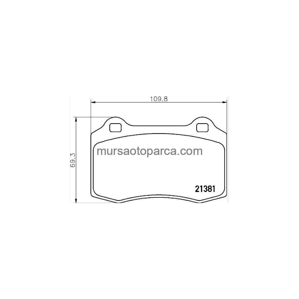 S60/Ds3/Aguar S-Type Fren Balata Ön 03- Mag 323700031800 30645136