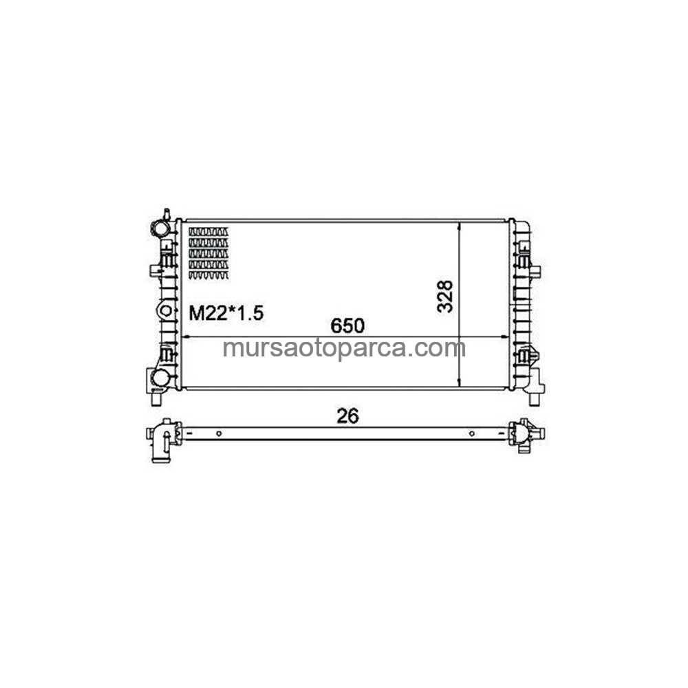 Polo-A1-İbiza-Fabia Su Radyatörü 10- 6R0121253 