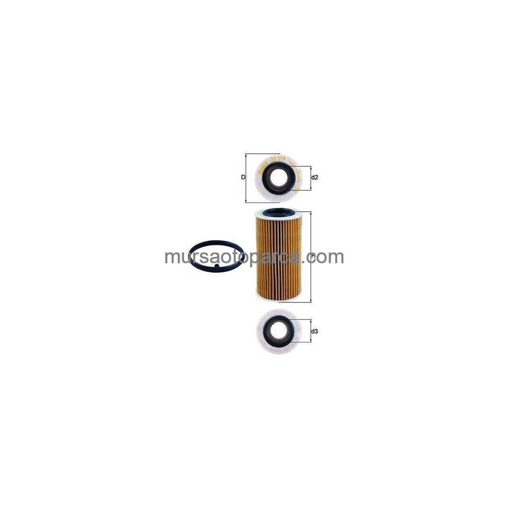 Passat-Jetta-A3-A4 Yağ Filtresi E27Hd125 04-11 Mhl Ox 379D 06D115562