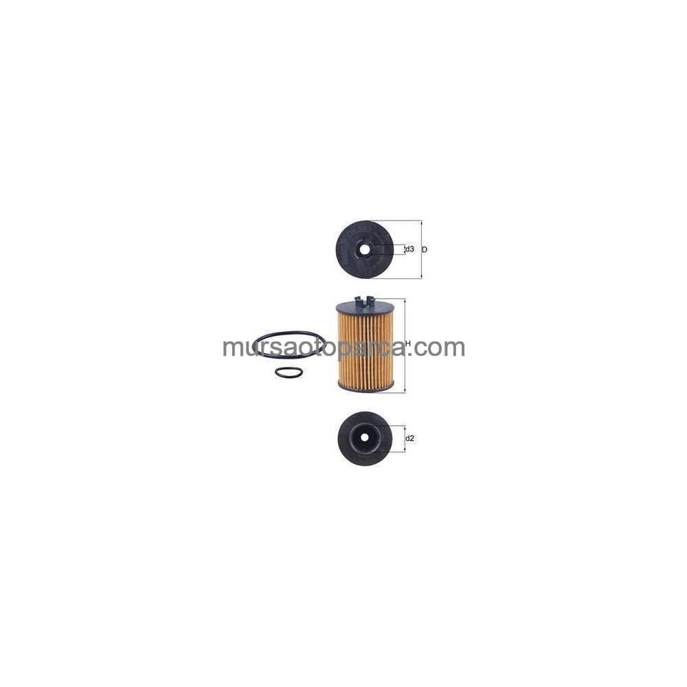 W169-245 Yağ Filtresi E146Hd108 04-11 Mhl Ox 382D A2661800009