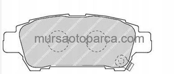 Avensis 2001-2009 Verso Arka Fren Balatası 446628070