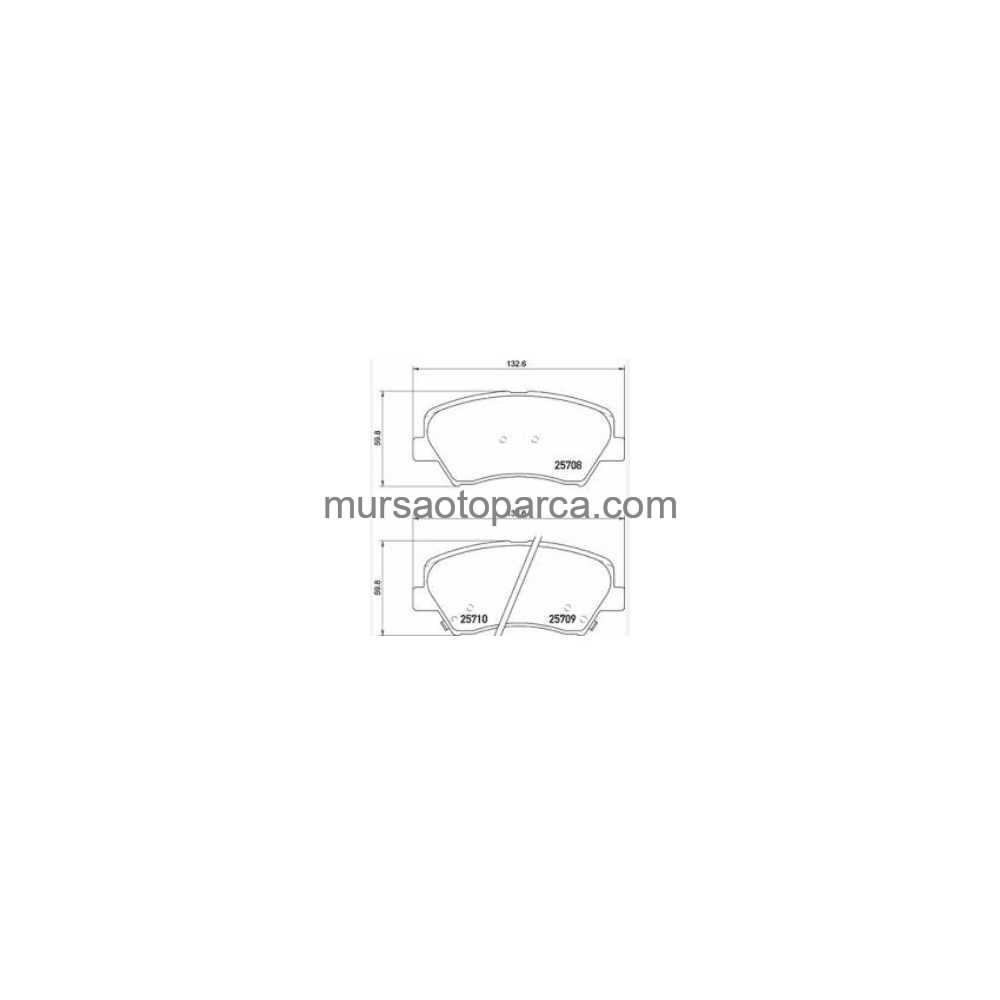 Elantra/I30/Ceed/Ionıq/Niro/Optıma Ön Fren Balata 2012- 581013Xa20