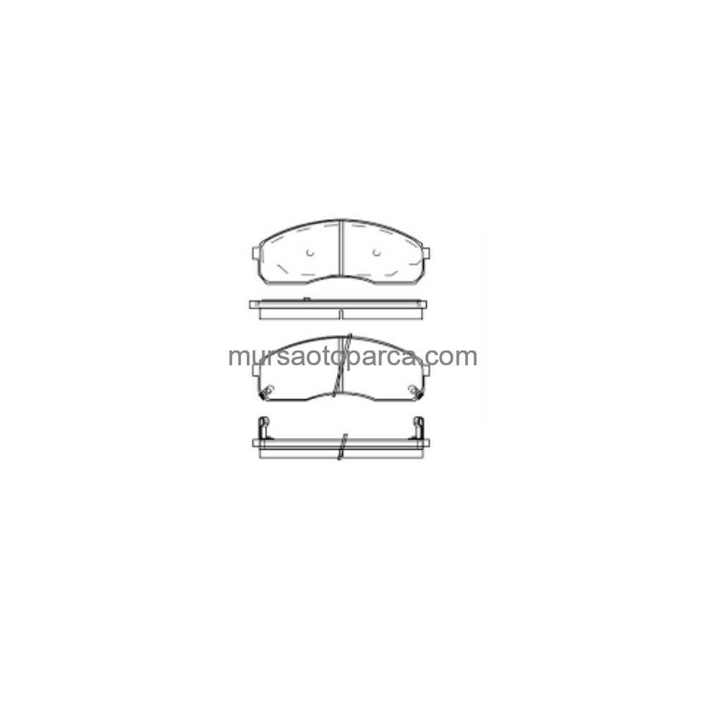 Pregıo/Sedona/Bongo/Pregio Ön Fren Balata 581014Ea30 1998-2002 0K75A3328Z
