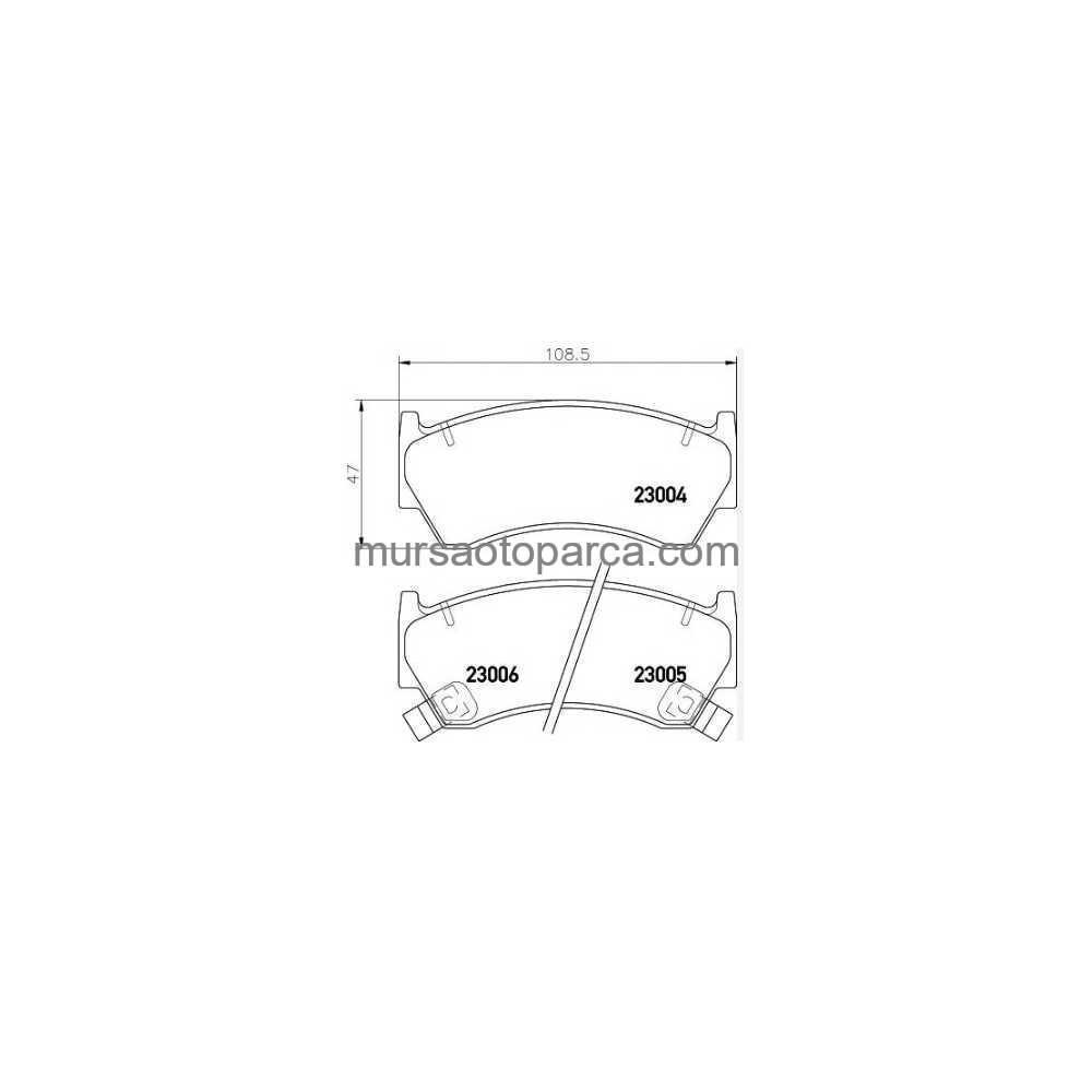 Sentra B14 Ön Fren Balata 95-99 41060-0M892 