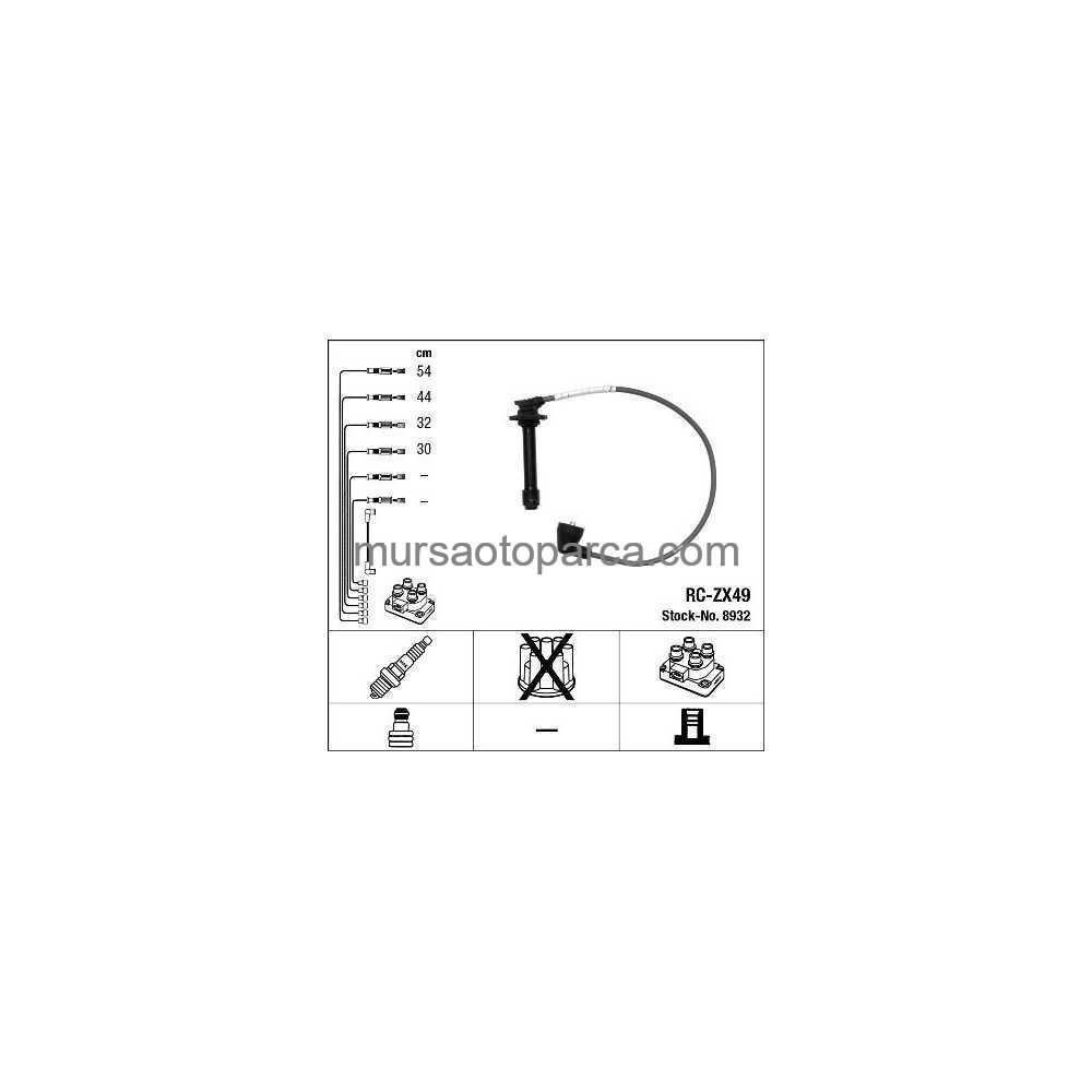 626 Ge Buji Kablosu Takım Rc-Zx49 95-97 Fp13-18-140B 