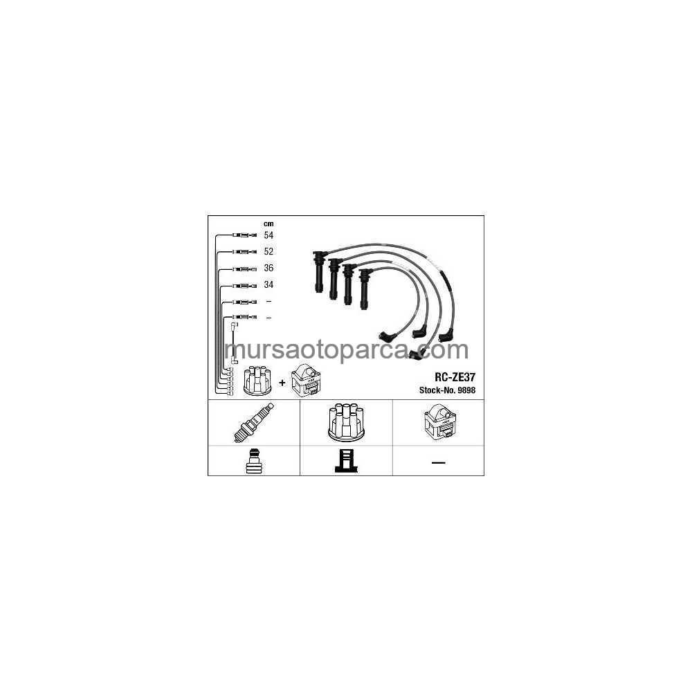323 Ba Buji Kablosu Takım Rc-Ze37 95-98 Z501-18-140A