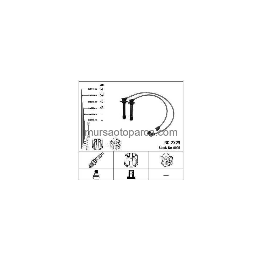 626 Ge Buji Kablosu Takım Rc-Zx29 92-94 Fs01-18-140