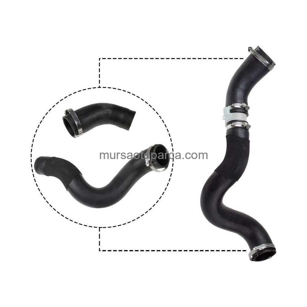 Transit V347/V363 İntercooler Hortumu 2 Parça/Müsür Delikli 11-