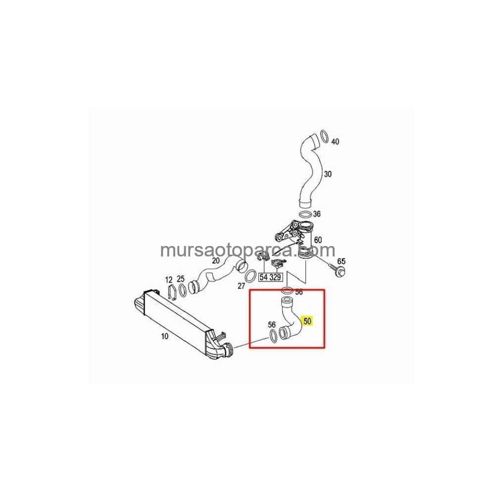 W203 Turbo Hortumu Sol 00-07 A2035282882