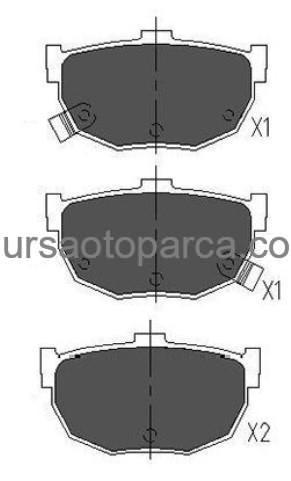 Cerato Arka Fren Balatası 2004-2010 583022Fa00