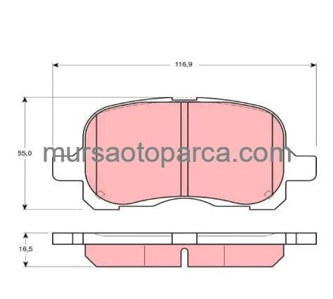 Corolla 1988-1999 Ön Fren Balatası 446512030