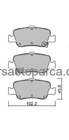 Corolla 2007-2012 Corolla 2013 Sonrası Auris 2007 Sonrası Arka Fren Balatası 446602181